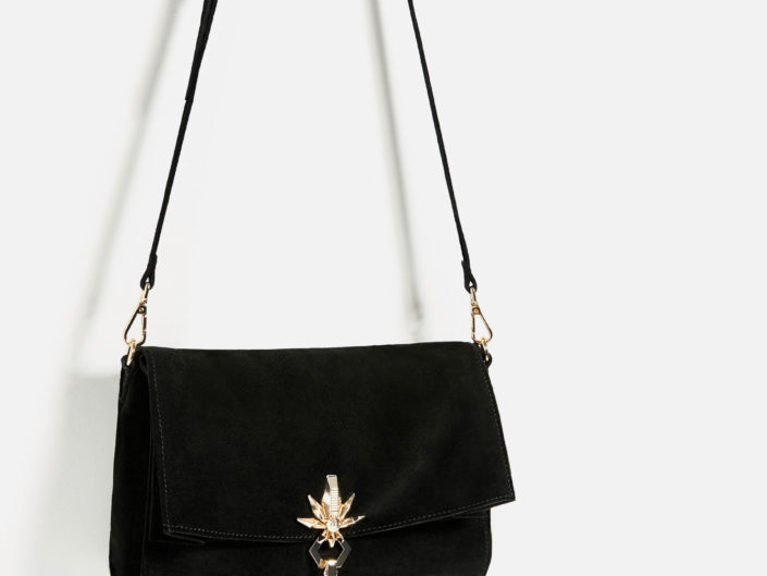 Suede bag Zara