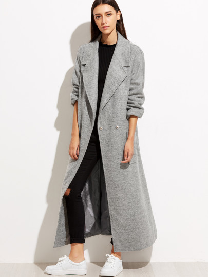 Oversize gray coat Shein