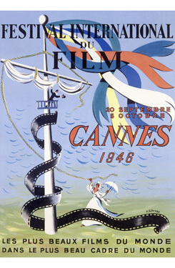 Poster of Cannes Film Festival in 1946
From lucien PONS overblog
